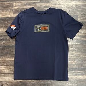Men’s licensed Denver Broncos Navy Blue T-Shirt